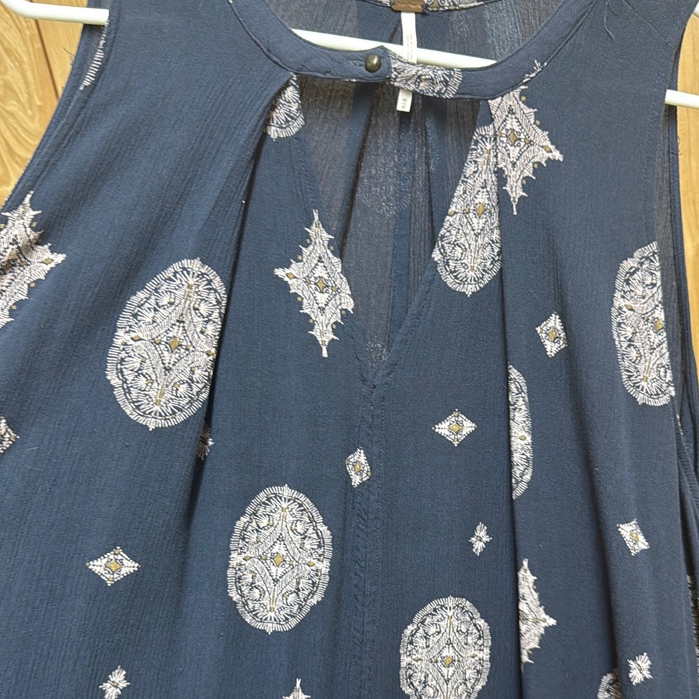 Free People Tree Swing Medallion Pring Tunic Dress Medium - Picture 4 of 7